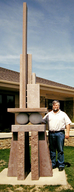 Jeff and the Prairie Bearing sculpture