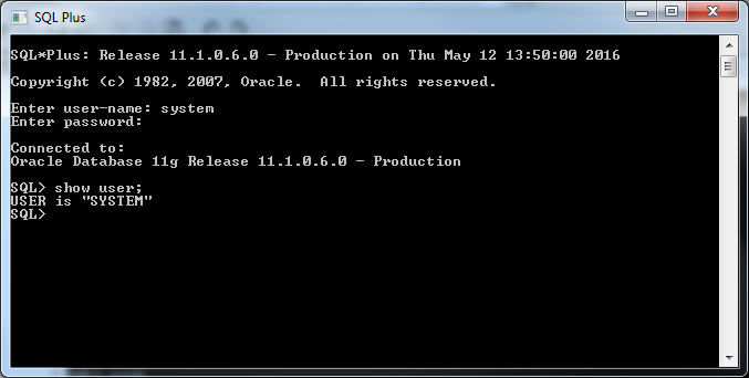 sqlplus