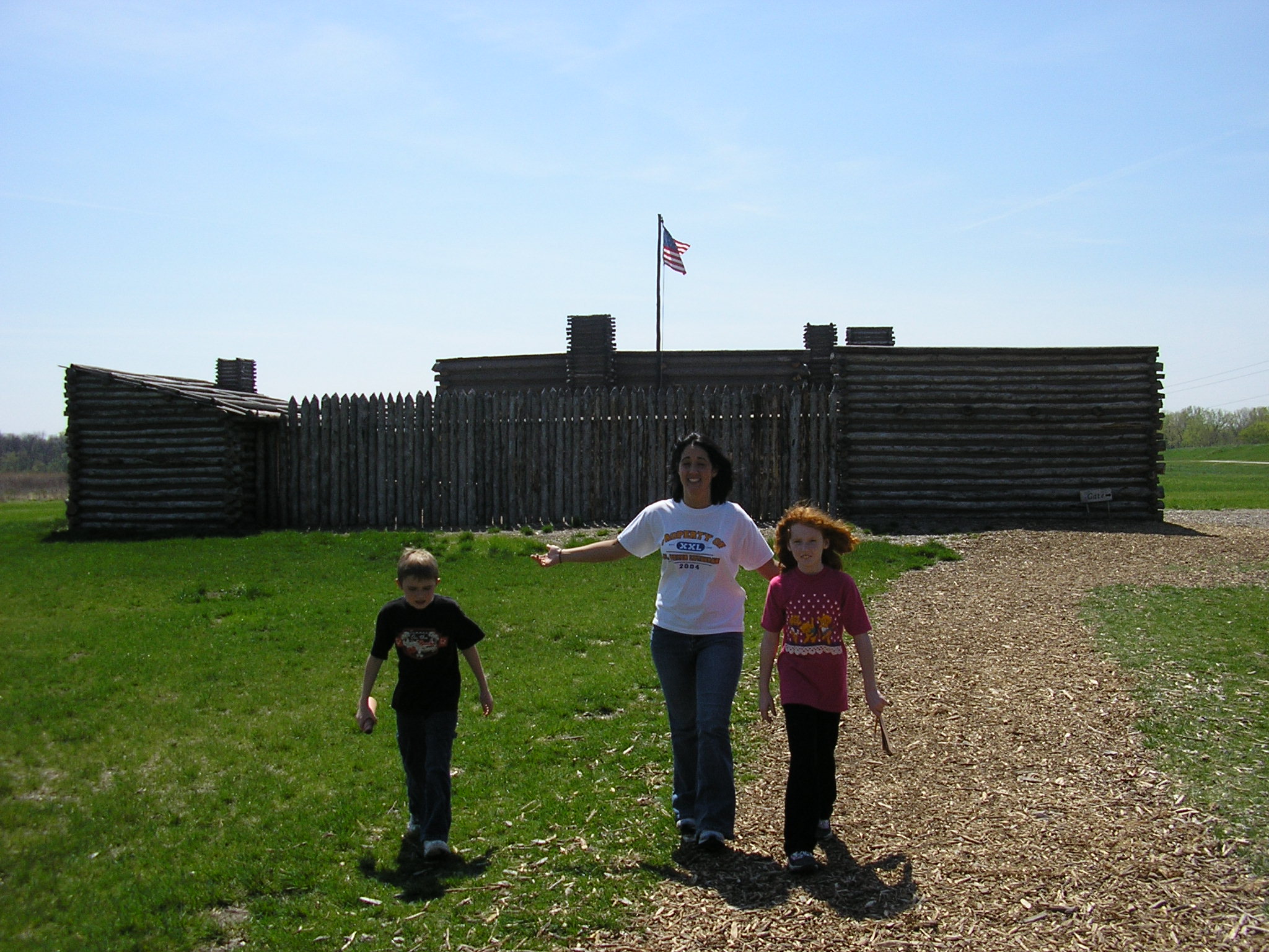 walking back from the fort