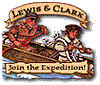 Lewis and Clark in canoe